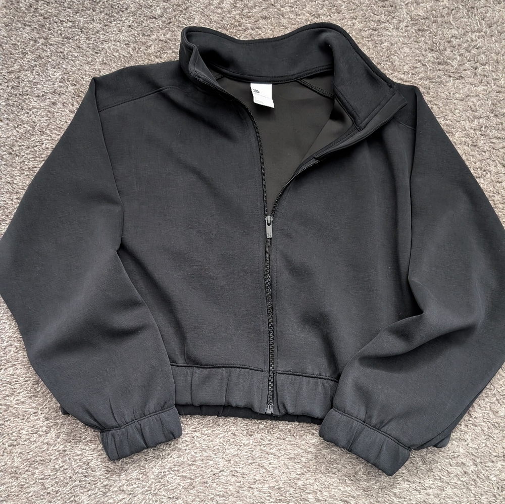 Classic Black Women's Zip-Up Jacket